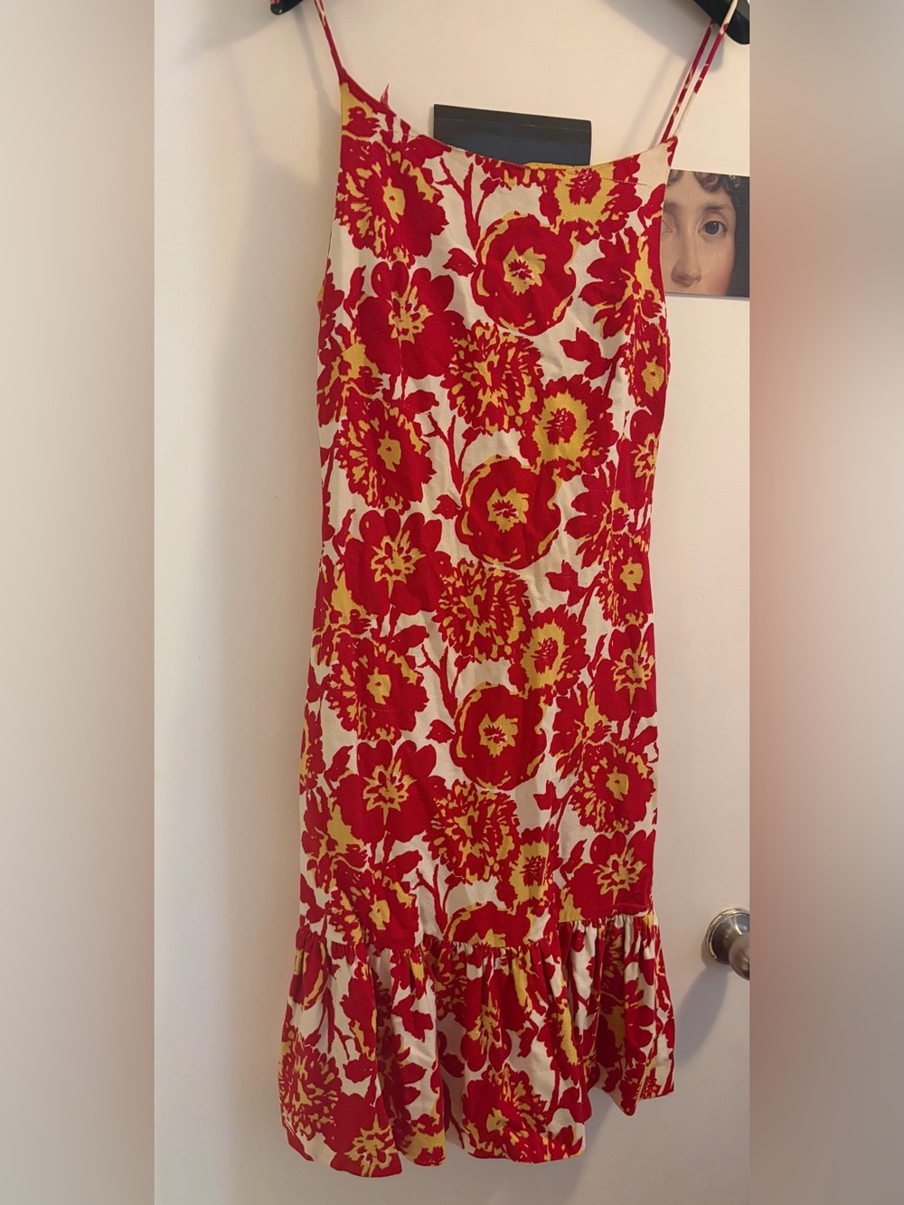 Red & Yellow Floral Maxi Dress